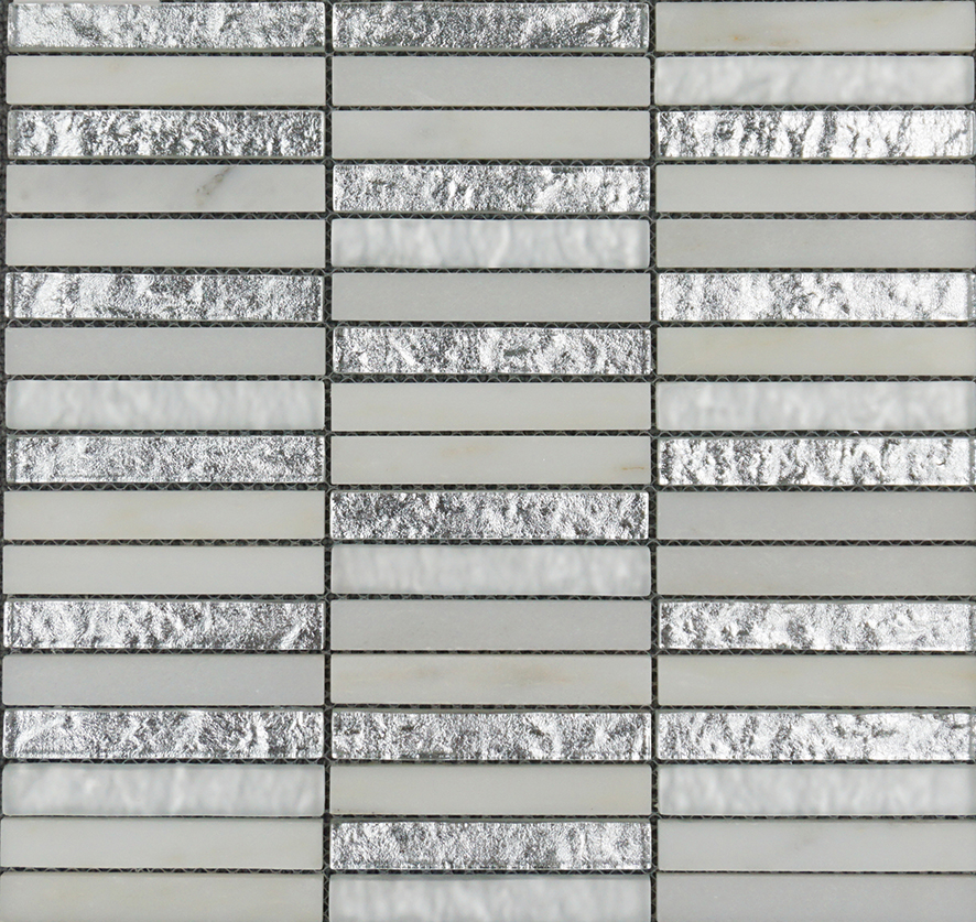 Silver White Mosaic