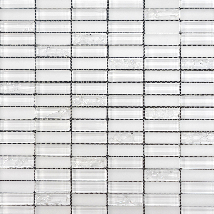 Crackle Mosaic - White